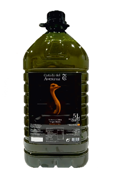 Aceite de Oliva Virgen Extra Ecológico Cañada del Avestruz formato PET 5L.