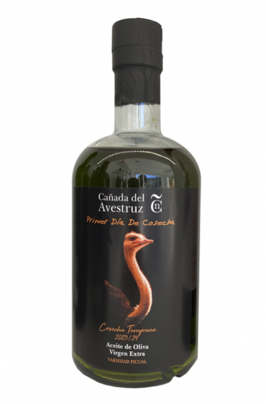 Aceite de oliva virgen extra ecológico variedad picual. Botella pet 500 ml