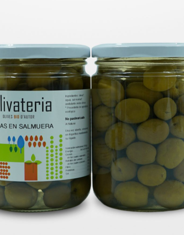 Aceitunas en salmuera Olivatería. Formato 225 Gramos