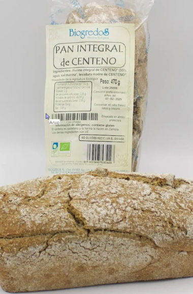 Pan Integral de Centeno Ecológico