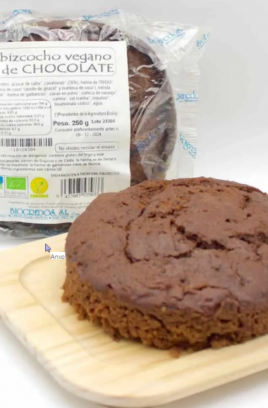 Bizcocho Vegano de Chocolate